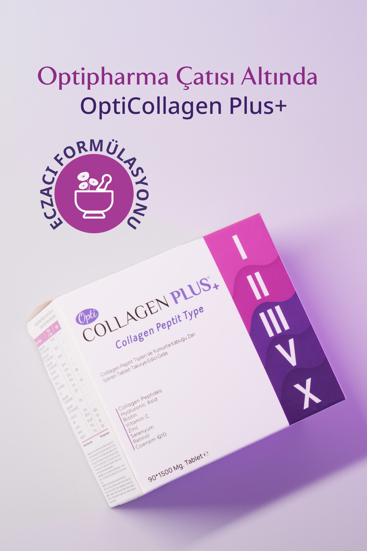 OptiCollagen Plus 5 Tip Collagen 1500mg 90tb